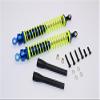 Aluminum Ball Top Damper (125mm) With Aluminum Collars & Washers & Screws & Dust-Proof Black Plastic Cover - 1Pr Set Blue view 1
