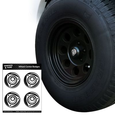 Rotary Rotor Engine RX-7 RX-8 Tire Wheel Center Cap, 2.4" (6.1cm) Diameter