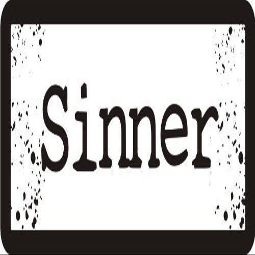 1080 Graphics 3 - Sinner 1 1/4" x 3" Hard Hat Biker Helmet Stickers Bs506