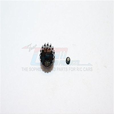 Steel#45 Motor Gear 15T - 1 Set Black
