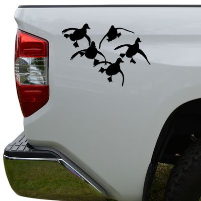 Rosie Decals Flying Ducks Hunting Die Cut Vinyl Decal Sticker For Car Truck Motorcycle Window Bumper Wall Decor Size- [8 inch/20 cm] Wide Color- Gloss White