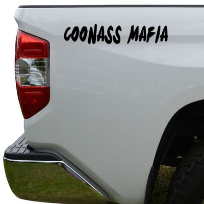 Rosie Decals Coonass Mafia Die Cut Vinyl Decal Sticker For Car Truck Motorcycle Window Bumper Wall Decor Size- [6 inch/15 cm] Wide Color- Gloss Black
