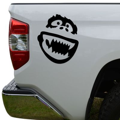 Rosie Decals Abominable Snowman Yeti Die Cut Vinyl Decal Sticker For Car Truck Motorcycle Window Bumper Wall Decor Size- [6 inch/15 cm] Tall Color- Gloss White