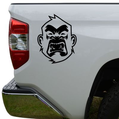 Rosie Decals Angry Ape Monkey JDM Japanese Die Cut Vinyl Decal Sticker For Car Truck Motorcycle Window Bumper Wall Decor Size- [10 inch/25 cm] Tall Color- Gloss Black