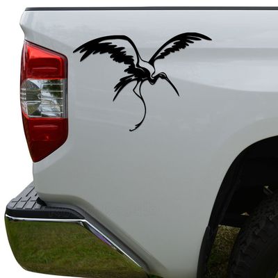 Rosie Decals Flying Crane Bird Tribal Art Die Cut Vinyl Decal Sticker For Car Truck Motorcycle Window Bumper Wall Decor Size- [20 inch/50 cm] Wide Color- Matte Black
