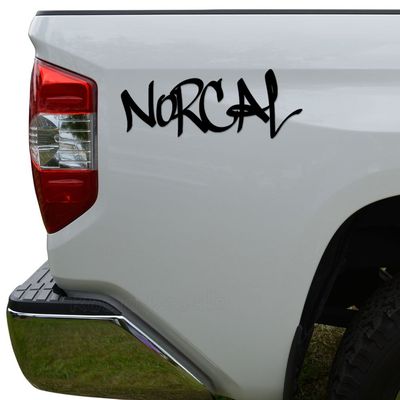 Rosie Decals JDM NorCal Northern California Japanese Die Cut Vinyl Decal Sticker For Car Truck Motorcycle Window Bumper Wall Decor Size- [10 inch/25 cm] Wide Color- Matte White