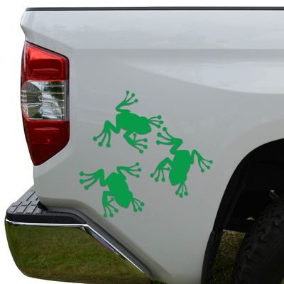 Rosie Decals Leaping Tree Frogs Die Cut Vinyl Decal Sticker For Car Truck Motorcycle Window Bumper Wall Decor Size- [10 inch/25 cm] Wide Color- Matte White
