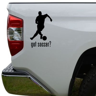 Rosie Decals Got Soccer Futbol Die Cut Vinyl Decal Sticker For Car Truck Motorcycle Window Bumper Wall Decor Size- [10 inch/25 cm] Tall Color- Matte White