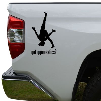 Rosie Decals Got Gymnastics Women Olympics Die Cut Vinyl Decal Sticker For Car Truck Motorcycle Window Bumper Wall Decor Size- [8 inch/20 cm] Tall Color- Matte Black