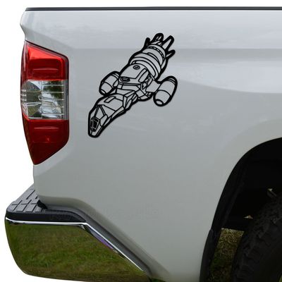 Rosie Decals Serenity Firefly Spaceship Die Cut Vinyl Decal Sticker For Car Truck Motorcycle Window Bumper Wall Decor Size- [8 inch/20 cm] Tall Color- Matte White