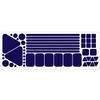 LiteMark Reflective Sticker Pack Bicycle, Motorcycle & Helmet Reflectors for Safety & Night Visibility (Purple, Pack of 51 Pcs) view 1