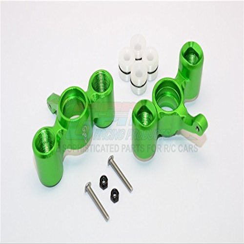 Team Magic E6 III HX Upgrade Parts Aluminum Front/Rear Knuckle Arm With Delrin Collars - 1Pr Set Green