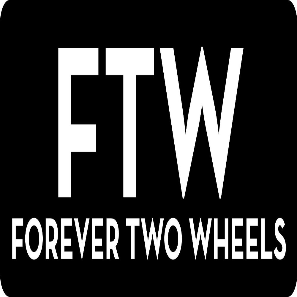 1080 Graphics 3 - FTW Forever Two Wheels Hard Hat/Biker Helmet Sticker BS 804