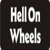 1080 Graphics 3 - Hell On Wheels 1 1/4" x 3" Hard Hat Biker Helmet Stickers Bs183 view 1