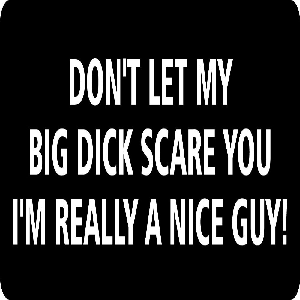 1080 Graphics 3 - Don't Let My Big Dick Scare You Hard Hat/Biker Helmet Sticker BS 751