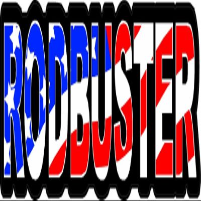1080 Graphics 3 - Rodbuster US Flag Hard Hat/Helmet Stickers 1" x 2" H157