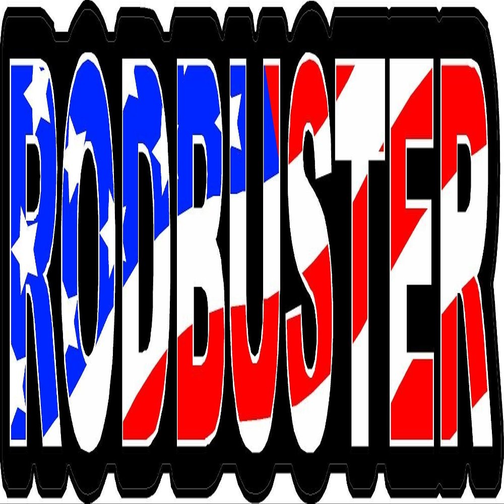 1080 Graphics 3 - Rodbuster US Flag Hard Hat/Helmet Stickers 1" x 2" H157