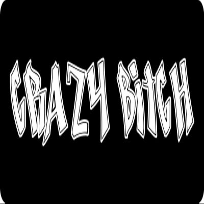 1080 Graphics 3 - Crazy Bitch Hard Hat/Biker Helmet Sticker BS 720
