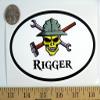 1080 Graphics Rigger 3 1/2" x 5 1/2" Oval Euro Bumper Sticker B167 view 1