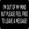 1080 Graphics 3 - I'm Out of My Mind Hard Hat/Biker Helmet Sticker BS 1245 view 1