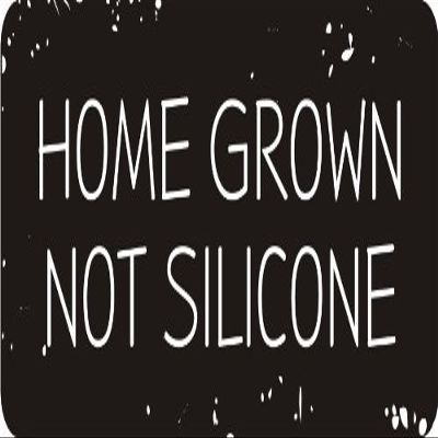 1080 Graphics 3 - Home Grown Not Silicone 1 1/4" x 3" Hard Hat Biker Helmet Stickers Bs192