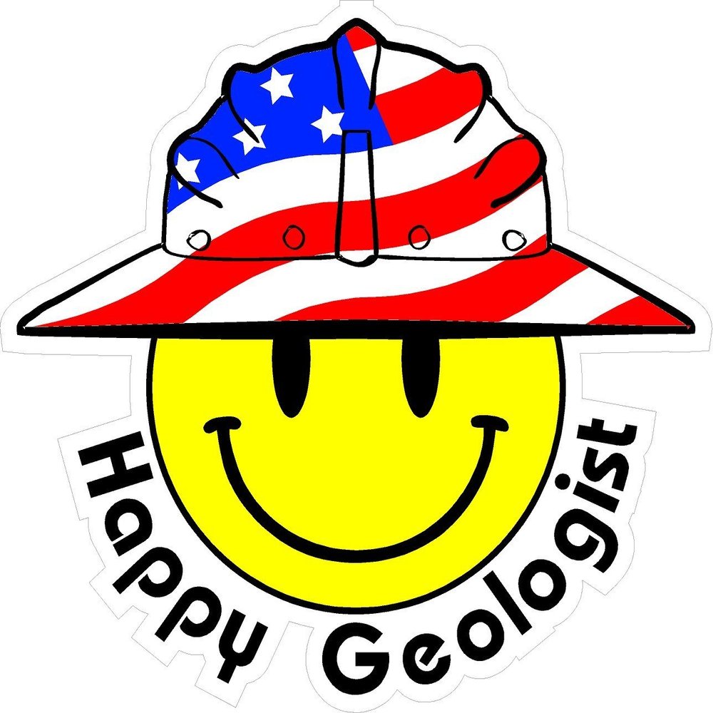 1080 Graphics 3 - Happy Geologist Smiley USA Hardhat Oilfield Helmet Toolbox Sticker H851