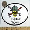 1080 Graphics Oilfield Trash 3 1/2" x 5 1/2" Oval Euro Bumper Sticker B146 view 1