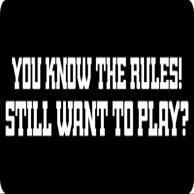1080 Graphics 3 - You Know The Rules, Still Want to Play Hard Hat/Biker Helmet Sticker BS 1002