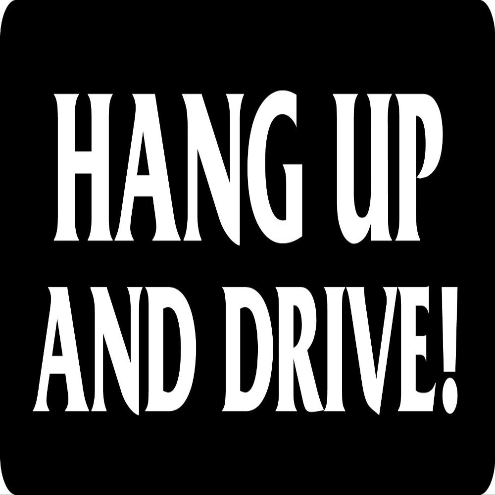 1080 Graphics 3 - Hang Up and Drive Hard Hat/Biker Helmet Sticker BS 854