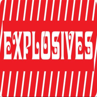 1080 Graphics 3 - Explosives Hard Hat/Biker Helmet Sticker BS 779