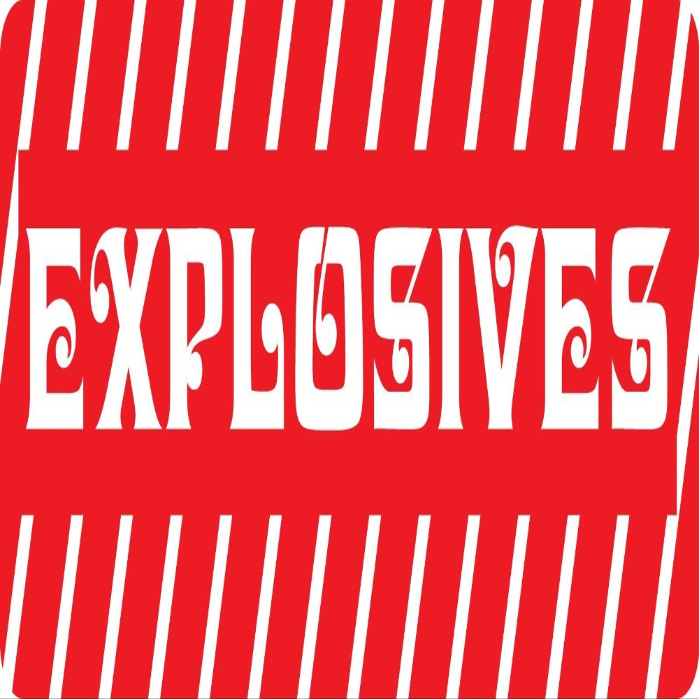 1080 Graphics 3 - Explosives Hard Hat/Biker Helmet Sticker BS 779