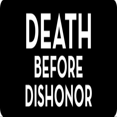 1080 Graphics 3 - Death Before Dishonor Hard Hat/Biker Helmet Sticker BS 728