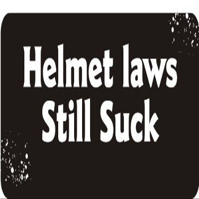 1080 Graphics 3 - Helmet Laws Still Suck 1 1/4" x 3" Hard Hat Biker Helmet Stickers Bs185
