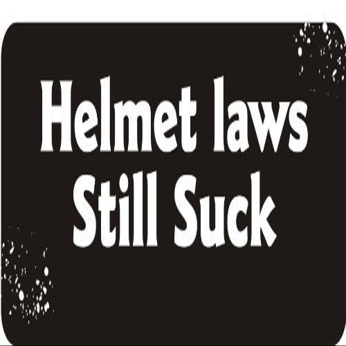 1080 Graphics 3 - Helmet Laws Still Suck 1 1/4" x 3" Hard Hat Biker Helmet Stickers Bs185