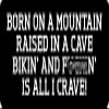 1080 Graphics 3 - Born On A Mountain Raised in A Cave Hard Hat/Biker Helmet Sticker BS 693 view 1