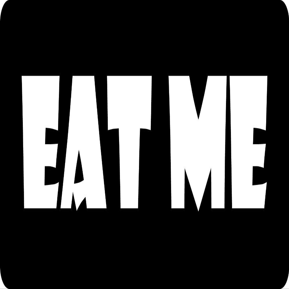1080 Graphics 3 - Eat Me Hard Hat/Biker Helmet Sticker BS 764