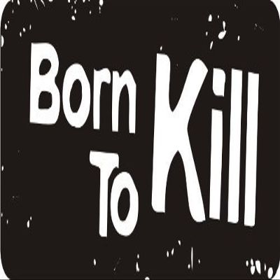 1080 Graphics 3 - Born to Kill 1 1/4" x 3" Hard Hat Biker Helmet Stickers Bs076