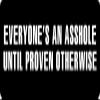 1080 Graphics 3 - Everyone's an Asshole Until Proven Otherwise Hard Hat/Biker Helmet Sticker BS 773 view 1
