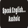 1080 Graphics 3 - Speak English.A$$Hole 1 1/4" x 3" Hard Hat Biker Helmet Stickers Bs517 view 1