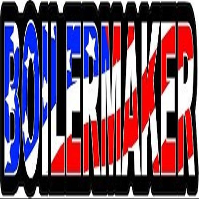 1080 Graphics 3 - Boilermaker US Flag Hard Hat/Helmet Stickers 1" x 2" H143