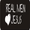 1080 Graphics 3 - Real Men Love Jesus 1 1/4" x 3" Hard Hat Biker Helmet Stickers Bs473 view 1