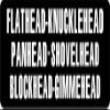 1080 Graphics 3 - Flathead Knucklehead Panhead Shovelhead Hard Hat/Biker Helmet Sticker BS 792 view 1