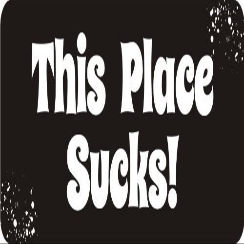 1080 Graphics 3 - This Place Sucks! 1 1/4" x 3" Hard Hat Biker Helmet Stickers Bs550