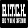 1080 Graphics 3 - B.I.T.C.H.Boys I'm Taking Charge Here Hard Hat/Biker Helmet Sticker BS 666 view 1
