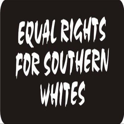 1080 Graphics 3 - Equal Rights for Southern Whites 1 1/4" x 3" Hard Hat Biker Helmet Stickers Bs141