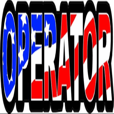 1080 Graphics 3 - Operator US Flag Hard Hat/Helmet Stickers 1" x 2" H148