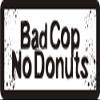 1080 Graphics 3 - Bad Cop No Donuts 1 1/4" x 3" Hard Hat Biker Helmet Stickers Bs049 view 1