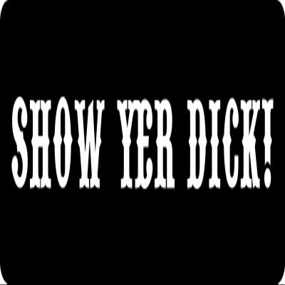 1080 Graphics 3 - Show Yer Dick Hard Hat/Biker Helmet Sticker BS 1024