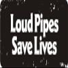 1080 Graphics 3 - Loud Pipes Save Lives 1 1/4" x 3" Hard Hat Biker Helmet Stickers Bs396 view 1