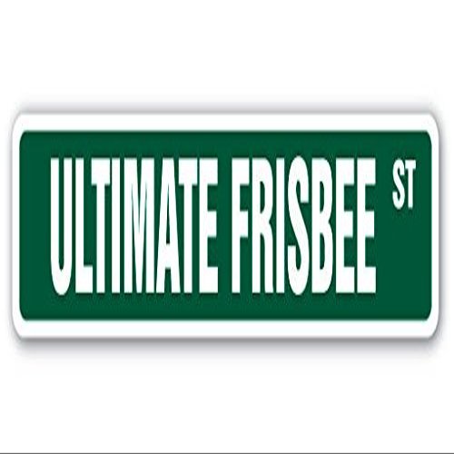 1080 Graphics Ultimate Frisbee Street Sign Decal Sticker Freestyle disc Golf Disk Sport Team Coach Gift